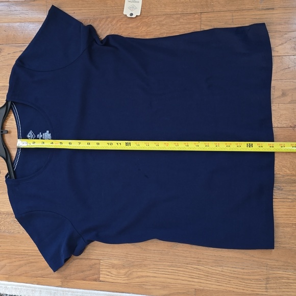 ST. JOHN'S BAY WOMENS PLUS SIZE NAVY BLUE SHORT SLEEVE TEE-SHIRT TOP SIZE XXL - Picture 11 of 13